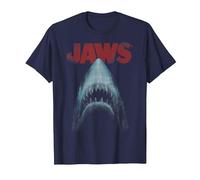 Jaws Classic Movie Poster Close-Up T-Shirt, Homme, Bleu Marine, 3XL
