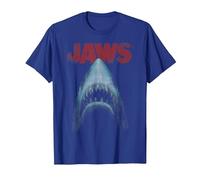 Jaws Classic Movie Poster Close-Up T-Shirt, Homme, Bleu Royal, L