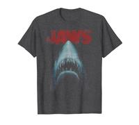 Jaws Classic Movie Poster Close-Up T-Shirt, Homme, Chiné Foncé, 4XL