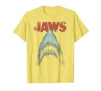 Jaws Classic Movie Poster Close-Up T-Shirt, Homme, Citron, 3XL