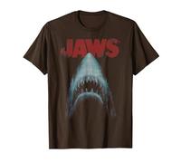 Jaws Classic Movie Poster Close-Up T-Shirt, Homme, Marron, L