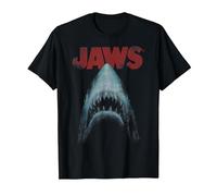 Jaws Classic Movie Poster Close-Up T-Shirt, Homme, Noir, 3XL