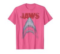 Jaws Classic Movie Poster Close-Up T-Shirt, Homme, Rose Chiné, L