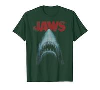 Jaws Classic Movie Poster Close-Up T-Shirt, Homme, Vert Forêt, XL