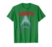 Jaws Classic Movie Poster Close-Up T-Shirt, Homme, Vert Kelly, L