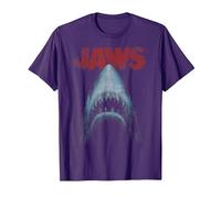 Jaws Classic Movie Poster Close-Up T-Shirt, Homme, Violet, 3XL