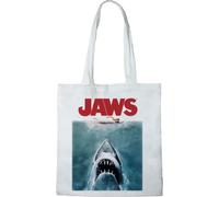 JAWS TOTE BAG AMITY ISLAND», REFERENCE : BWJAWSMBB004, BLANC, 38 X 42 CM
