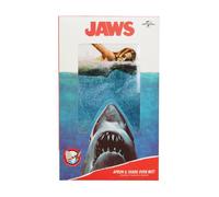 Jaws Delantal de cuisine en polyester avec design requin, tablier de cuisine original pour fans de films, accessoire thématique avec licence officielle