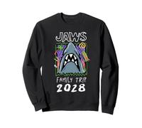 Jaws Family Trip 2028 Shark Escape Doodle Sweatshirt