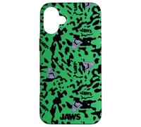 Jaws Green Shark Camo All Over Print Coque pour iPhone 16 Plus