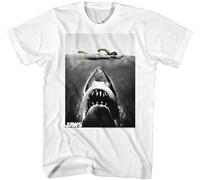 Jaws Movies Marco Polo Adult Short Sleeve T Shirt White Manches Courtes(Small)