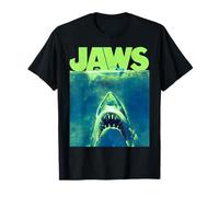 Jaws Surfacing Neon Poster Logo T-Shirt