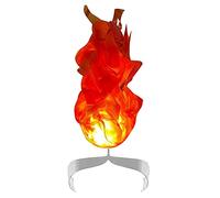 JAWSEU Accessoire De Boule De Feu Flottant Halloween, pour Cosplay, Accessoires de Boule de feu flottants Lumineux, Flamme de décoration Rouge