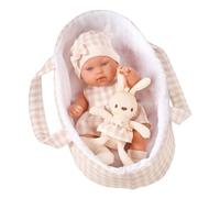 JAWSEU Bebe Reborn Silicone,Poupee Bebe Poupée 30Cm Reborn Réaliste Bebe Mini Poupées Reborn Poupée Émulée avec Vêtements Jouet de Poupée Poupées Bébé Reborn Jouet Simulée Cadeau pour Enfant Fille