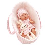 JAWSEU Bebe Reborn Silicone - Poupée Réaliste 30Cm Mini avec Vêtements - Jouet Simulé pour Enfant Fille