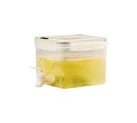 JAWSEU Bouilloire Froide avec Robinet, 3,2L Distributeur de Boisson en Plastique, Carafe De Réfrigérateur Distributeur d'eau avec Couvercle Carafe À Eau pour Réfrigérateur Limonade Jus