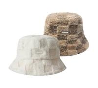 JAWSEU Chapeau Bob Chapeau de Pêcheur en Peluche Doux Et Moelleux Bonnet Hiver Femme Chaud Élégant Chapeau de Seau Chapeaux d'hiver Chapeaux de Seau en Fausse Fourrure pour Les Femmes
