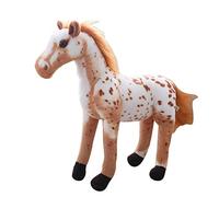 JAWSEU Cheval Peluche Geante, Peluche Cheval Interactif, Peluche Cheval Realiste, Animal en Peluche Poupée Cheval Peluche Poupée en Peluche Chambre Canapé Décor Cadeau pour Enfants