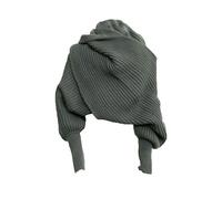 JAWSEU Écharpe Femme Chaude, Écharpe Tricotée Chaude D'hiver avec Manches Foulard Multifonction Couleur Unie Écharpe Châle Hiver Echarpe Élégante Longues Châles Wrap Pour Toutes Les Femmes