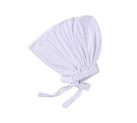 JAWSEU Femmes Bonnet Hijab,Turban Hijab à Enfiler Bonnet Croisé Écharpe Chapeau Hijab Cap Musulman avec Fermeture à Attache Couleur Unie Doux Turban Head Wraps Sleep Caps pour Femme