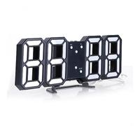 JAWSEU Horloge Murale Numérique à LED 3D, Horloge Digitale Réveils LED Horloge Lumineuse Dimmable Horloge de Bureau Réveil Horloge de Decoration pour Cuisine Bureau Salon Chambre