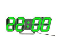 JAWSEU Horloge Murale Numérique à LED 3D, Réveil Digital Lumineux Dimmable de Bureau, Décoration pour Cuisine, Bureau, Salon, Chambre