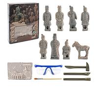 JAWSEU Jouets D'excavation Archéologique, Jouet Archéologie Paléontologie Jouets Éducatifs pour Enfants Kit de Creuser Archeologie Enfant Kit de Fouille de Fossiles Cadeau pour Enfants