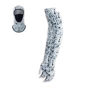 JAWSEU Manchon Bras Anti-UV Protection Cagoule D'été de Sport Ensemble Cagoule Moto Manchettes de Bras Refroidissement Unisexe Cache Cou Balaclava Tour de Cou Respirante pour Moto Cyclisme Randonnée