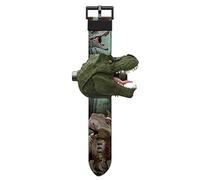 JAWSEU Montre Dinosaure, Montre-Bracelet numérique de projecteur Dinosaure pour Enfants à Motif 24 Dinosaures, Cadeau Jouet éducatif Sangle réglable garçons Filles, (xingJY0003071)