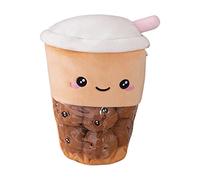 JAWSEU Oreiller en Peluche Bubble Tea, Oreiller en Peluche Bubble Tea Kawaii, Bubble Tea en Peluche, Boba Peluche Oreiller en Peluche Oreiller de Canapé Lit Cadeaux pour Enfants