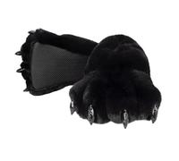 JAWSEU Pantoufles Pattes D'ours en Peluche Animal Chaussons Femmes Hommes Anti-Slip Chaussures D'hiver Doux Chausson Chaud pour L'intérieur Et L'extérieur