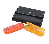 JAWSEU Pilulier Semaine, Organisateurs de Pilules 7 Jours 3 Fois Matin Midi Soir Semainier Medicament à 21 Compartiments pour Un Usage Quotidien Et en Plein Camping