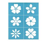 JAWSEU Pochoirs de Lettres, Pochoir de Peinture Réutilisable, Pochoirs pour Peinture, Pochoir Fleur, Pochoir de Sérigraphie Auto-Adhésif, Pochoirs Dessin Peinture Modèles pour Vêtements, Sacs