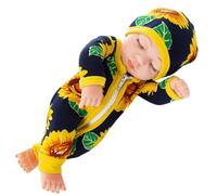 JAWSEU Poupée Reborn Bébé, Poupee Reborn Bebe Reborn Silicone 30 Cm Réaliste Poupée Fille Simulation Nouveau-Né Bébé Mini Poupées Reborn avec Vêtements Lavable Jouet de Poupée pour Enfant