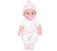 JAWSEU Poupee Reborn, Bebe Reborn Silicone 30 Cm Poupée Reborn Bébé Réaliste Poupée Fille Simulation Nouveau-Né Bébé Mini Poupées Reborn avec Vêtements Lavable Jouet de Poupée pour Enfant