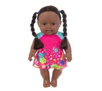 JAWSEU Poupée Reborn Réaliste 30Cm Mini Bébé Émulée Avec Cheveux Silicone - Jouet Simulé Cadeau pour Enfant Fille