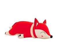 JAWSEU Renard Animaux en Peluche Renard Douce Peluche Étreindre Oreiller Peluche Poupée Dessin Animé Animal Coussin Moelleux Câlin Jouet en Peluche Kawaii Cadeau pour Enfants Anniversaire