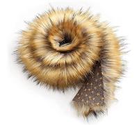 JAWSEU Ruban de Fausse Fourrure Lisse Noël, Garniture DIY Bande de Couture pour Pantoufles Capuche Et Manteaux (7CM*100CM)