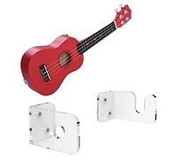JAWSEU Support Mural pour Guitare, Transparent, Universel, Léger, Montage mural, Moderne, 2 crochets, Plâtre ou Béton, 100% Plastique, Support Guitare Et Violon