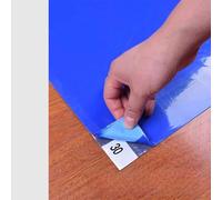 JAWSEU Tapis Adhésif Anti-poussière 30PCS Tapis Collants de Sol Tapis Décontamination Tapis de Sol Antibactérien Tapis de Protection de Sol Étanche pour Laboratoire Salle de Bain Cuisine 45cm*60m