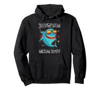 Jawsome Since 2017 Shark Lover Retro Ocean Animal Humour Vibe Sweat à Capuche
