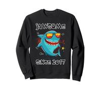 Jawsome Since 2017 Shark Lover Retro Ocean Animal Humour Vibe Sweatshirt