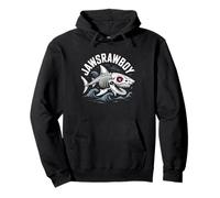 Jawsrawboy Squelette Requin Vagues Art Sweat à Capuche