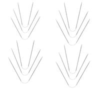 JAWUZ 12 Pièces aiguilles circulaires tricot aiguille a tricoter aiguille a tricoter circulaire aiguilles à tricoter circulaires 2 mm/2,5 mm/3 mm/4 mm pour chaussettes et bonnets (21 cm)