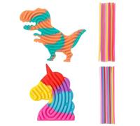 JAWUZ 2 Pièces 2 En 1 Sensory Activity Board Silicone Planche D'Activité Sensorielle Avec Travel Bag E 20 Strings Tactile, Sensory Toys Pour Apaiser Stress Anxiété Autisme Et Tdah