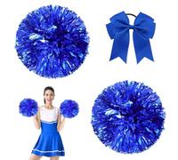 JAWUZ 2 Pièces Cheerleading Pompom Girl, Pompon cheerleader, Pom poms for cheerleading pour la Danse, Cheerleading, Sports Party