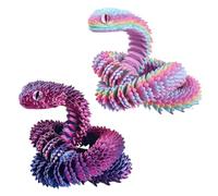 JAWUZ 2 Pièces Oeuf De Serpent Imprimé en 3D, Jouet Serpent Imprimé 3D, Articulation Mobile, Convient pour Les Voitures, Les Bureaux et la Décoration de la Maison