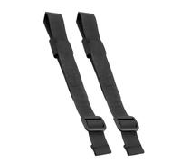JAWUZ 2 Pièces Sangle D'Entrejambe Pour Chaise Haute, Sangle Chaise Compatible Avec Hauck Alpha Beta, Stokke Tripp Trapp, Roba, Sangle De Chaise Haute Pour Enfant, Barre Avant Avec Boucle(Noir)