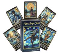JAWUZ Jeu de tarot 78 cartes a jouer, tarot pour débutants - Van Gogh Sonnenblumenn