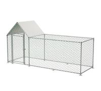 Jaxenor Enclos pour poules, 3 x 1 x 1,5 m, poulailler avec serrure de sécurité, enclos pour poules, lapins et autres petits animaux avec tissu PE imperméable et porte